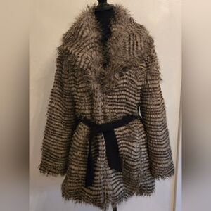 Buffalo David Bitton Faux Fur Coat  F/W 2011 Collection Small